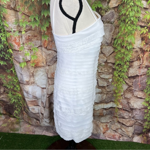 NWT TED BAKER Tiered Slip Dress, 0/XS - Picture 7 of 12